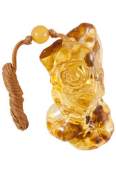 Amber pendant "Rose"