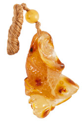 Amber pendant “Fish”