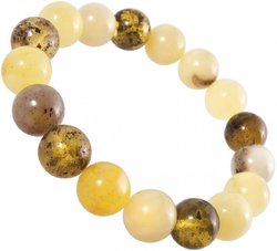 Bracelet made of multi-colored amber balls