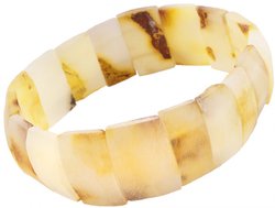 Bracelet made of polished amber plates (medicinal)