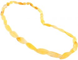 Beads “Light amber leaves”