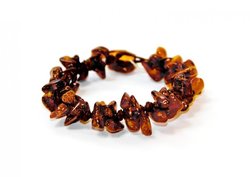 Braided bracelet with amber