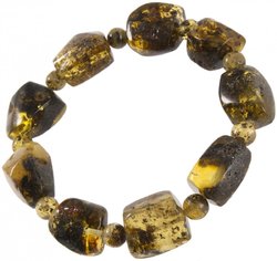 Amber greenish bracelet