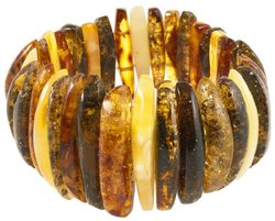 Bracelet made of multi-colored amber stones “Cleopatra”