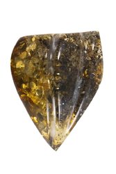 Relief amber brooch