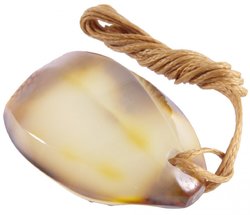 Translucent amber pendant