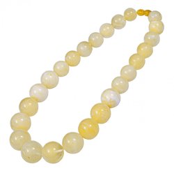 Beads made from milky amber beads