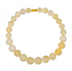 Beads made from milky amber beads