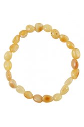 Bracelet made of light amber stones