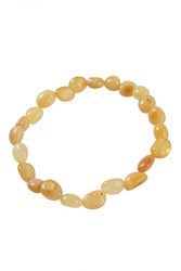 Bracelet made of light amber stones