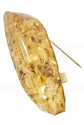 Amber brooch