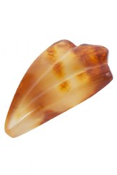 Relief brooch made of amber