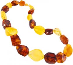 Beads made of multi-colored amber “Grand”