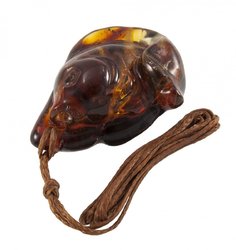 Pendant “Fish” on a waxed rope