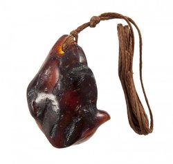 Pendant “Fish” on a waxed rope