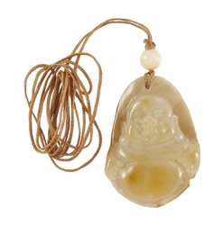 Buddha pendant on a wax rope