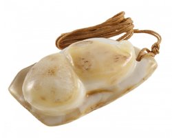 Pendant “Snail” on a wax rope