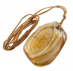 Pendant “Corn” on a waxed rope