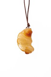 Pendant “Fish” on a waxed rope