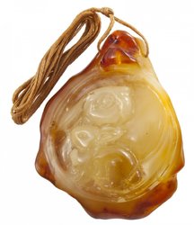 Pendant “Kopek” on a waxed rope