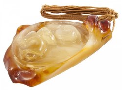 Pendant “Kopek” on a waxed rope