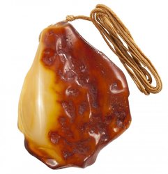 Pendant “Kopek” on a waxed rope