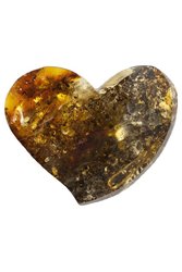 Author's brooch “Amber Heart”