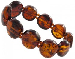 Amber bracelet made of stones