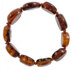 Amber bracelet made of stones