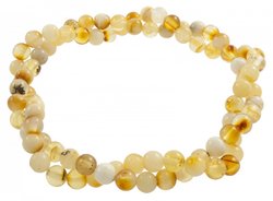 Bracelet made of small amber beads