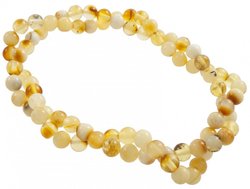 Bracelet made of small amber beads