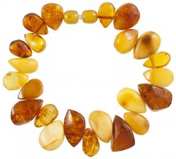 Bracelet made of amber stones