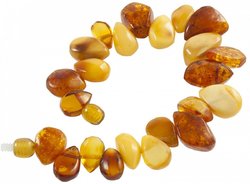 Bracelet made of amber stones