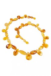 Amber necklace “Rays of the sun”