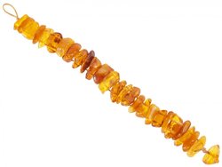 Bracelet made of polished amber stones