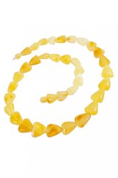 Light amber beads “Hearts”