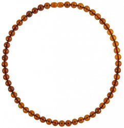 Beads made from amber balls