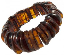 Bracelet made of amber stones