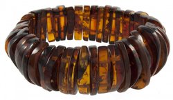 Bracelet made of amber stones