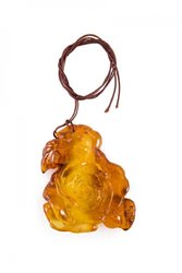 "Rose" pendant on a wax rope