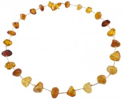 Beads-string with amber stones