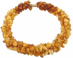 Braided amber beads "Collar"