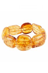 Bracelet made of figured amber stones