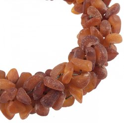 Polished amber bracelet