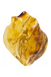 Brooch made of solid amber