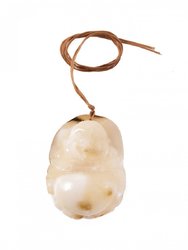 Pendant-figurine “Buddha” on a wax rope