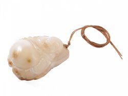 Pendant-figurine “Buddha” on a wax rope