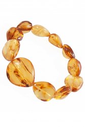 Bracelet made of figured amber stones