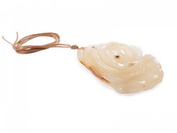 Pendant-figurine “Rose” on a wax cord