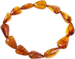 Cognac droplet bracelet